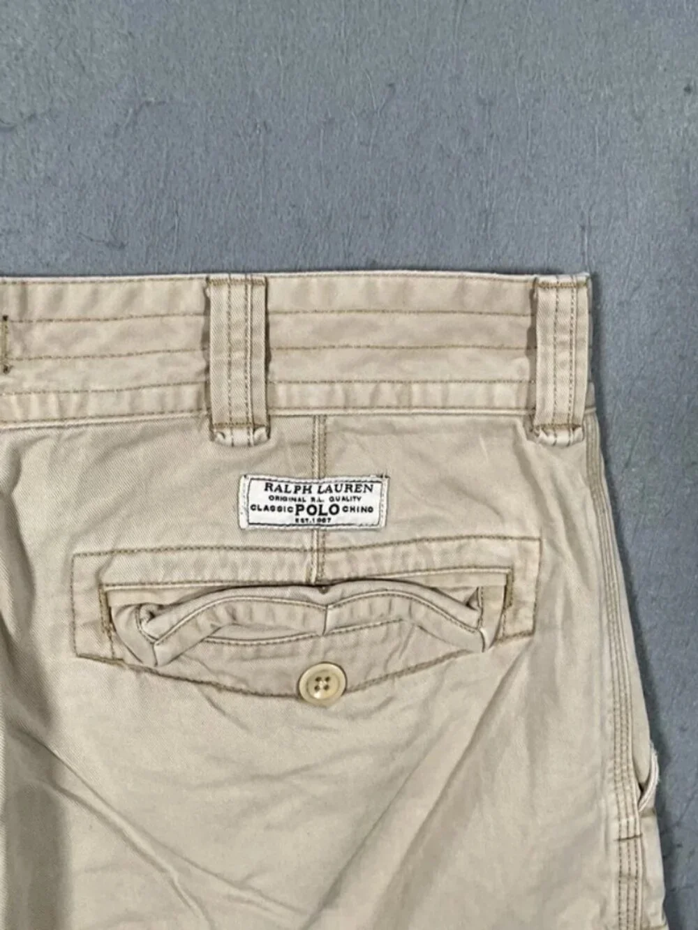 Polo Ralph Lauren Light Brown Cargo Shorts Utility Casual W34